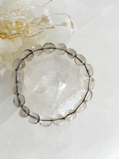 SMOKEY QUARTZ PEBBLE BRACELET || INTUITIVELY CHOSEN