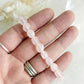 ROSE QUARTZ PEBBLE BRACELET || INTUITIVELY CHOSEN