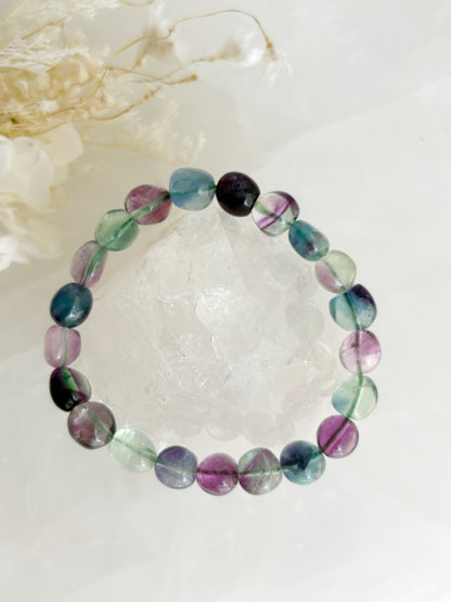 FLUORITE PEBBLE BEAD BRACELET || INTUITIVELY CHOSEN