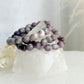 PINK TOURMALINE & LEPIDOLITE BEAD BRACELET || INTUITIVELY CHOSEN