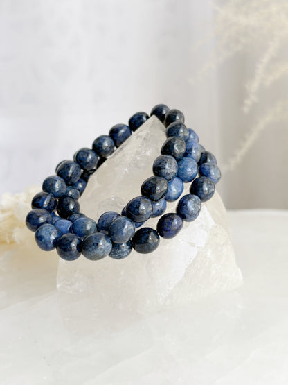 DUMORTIERITE BEAD BRACELET || INTUITIVELY CHOSEN