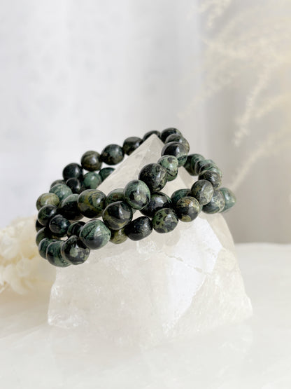 KAMBABA JASPER PEBBLE BEAD BRACELET || INTUITIVELY CHOSEN
