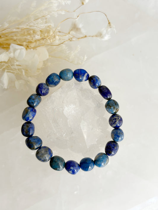 LAPIS LAZULI BEAD BRACELET || INTUITIVELY CHOSEN
