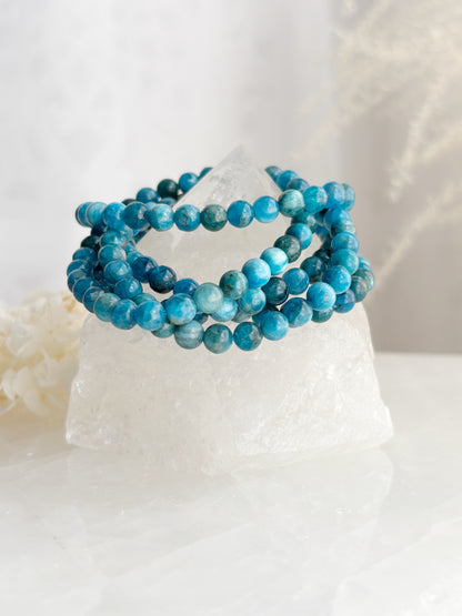 APATITE BEAD BRACELET || 6MM INTUITIVELY CHOSEN