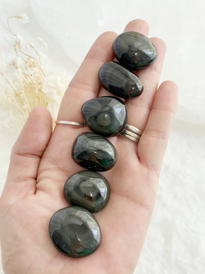 RAINBOW OBSIDIAN TUMBLE || INTUITIVELY CHOSEN