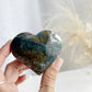 MOSS AGATE HEART || MAH01