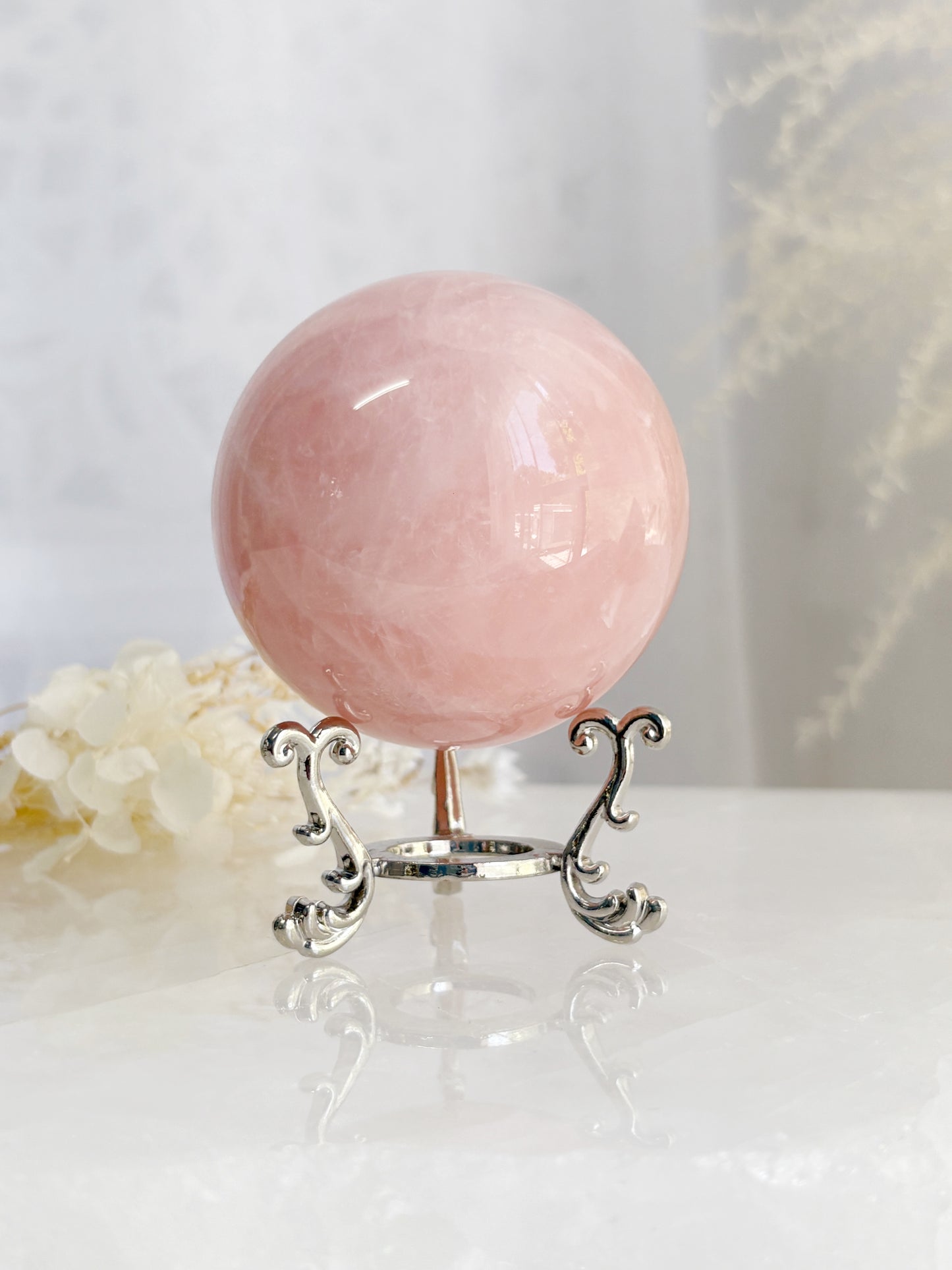 ROSE QUARTZ SPHERE || RQS01