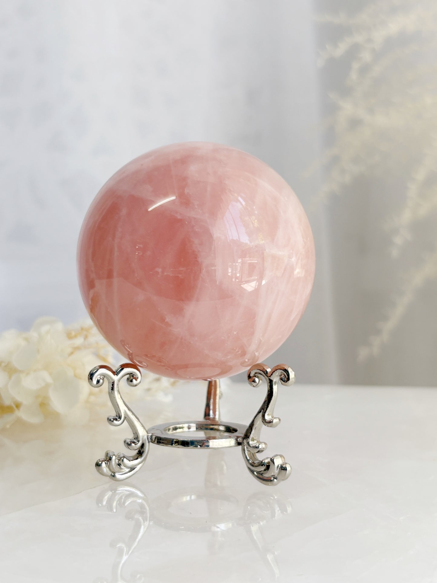 ROSE QUARTZ SPHERE || RQS01
