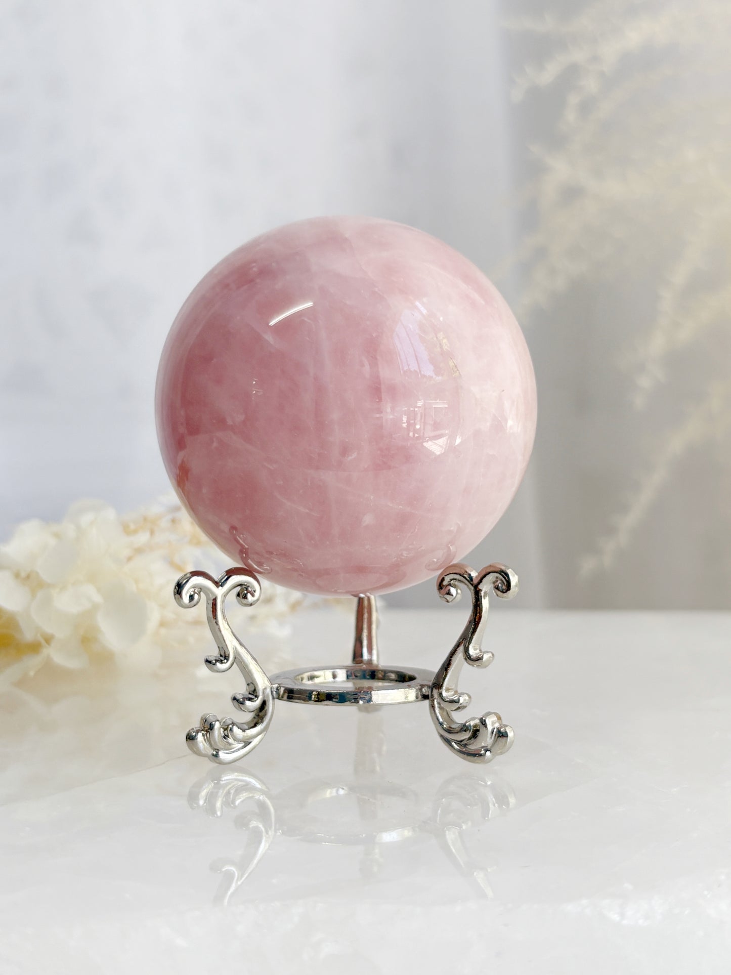 ROSE QUARTZ SPHERE || RQS02
