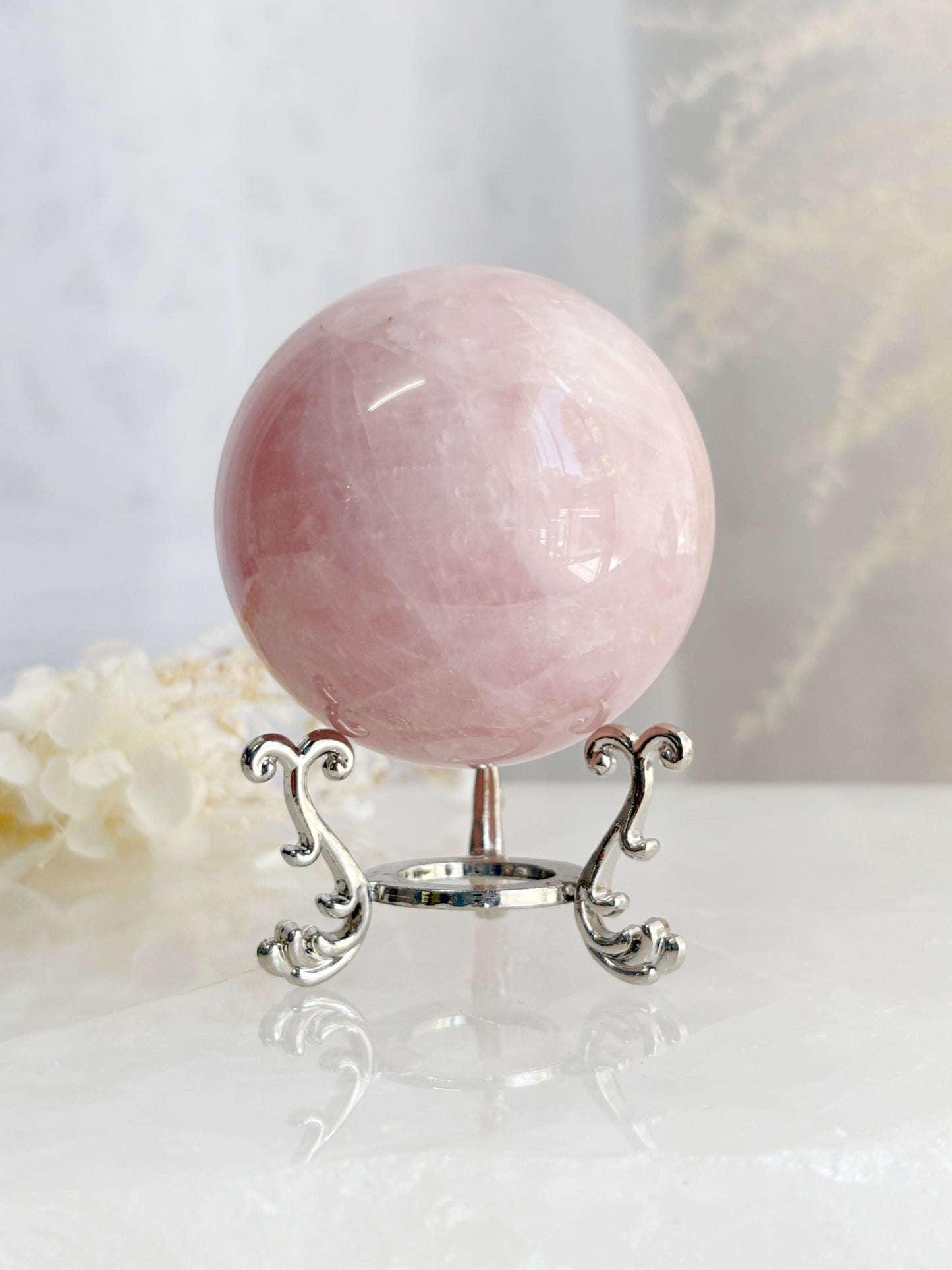 ROSE QUARTZ SPHERE || RQS02