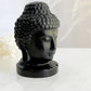 BLACK OBSIDIAN BUDDHA HEAD CARVING