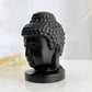 BLACK OBSIDIAN BUDDHA HEAD CARVING