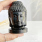 BLACK OBSIDIAN BUDDHA HEAD CARVING