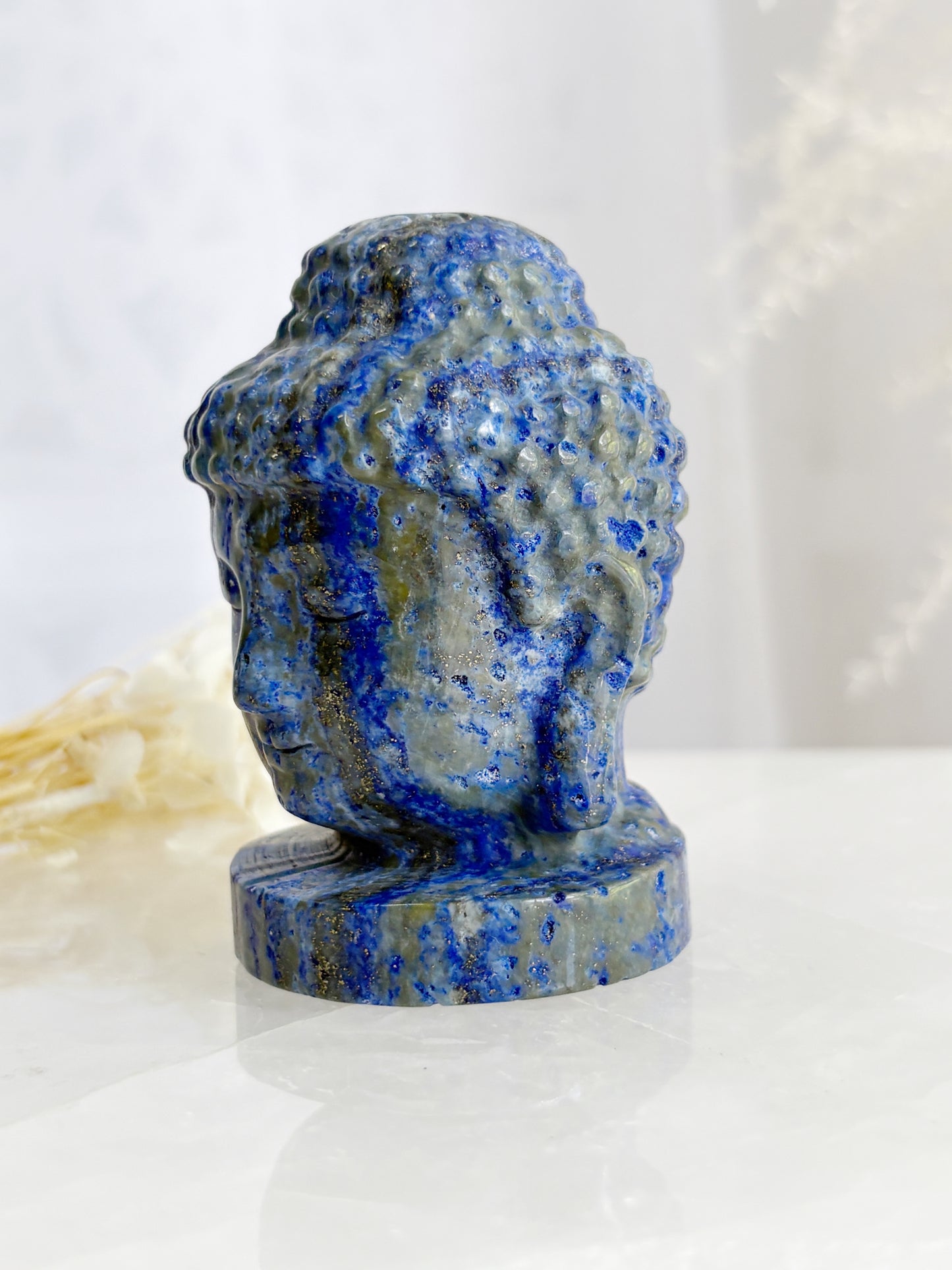 LAPIS LAZULI BUDDHA HEAD