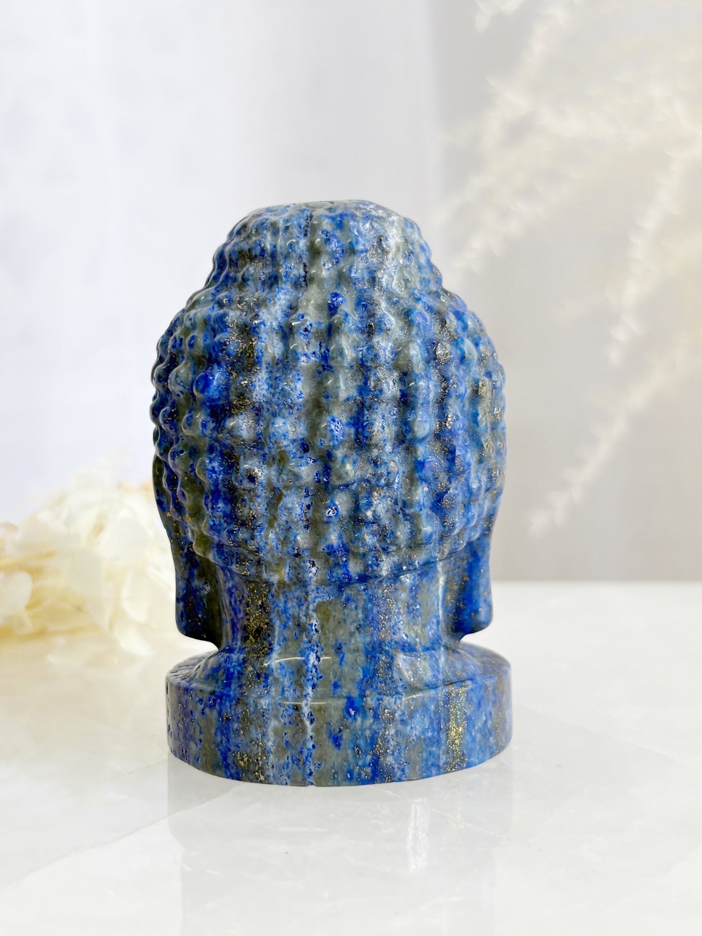 LAPIS LAZULI BUDDHA HEAD