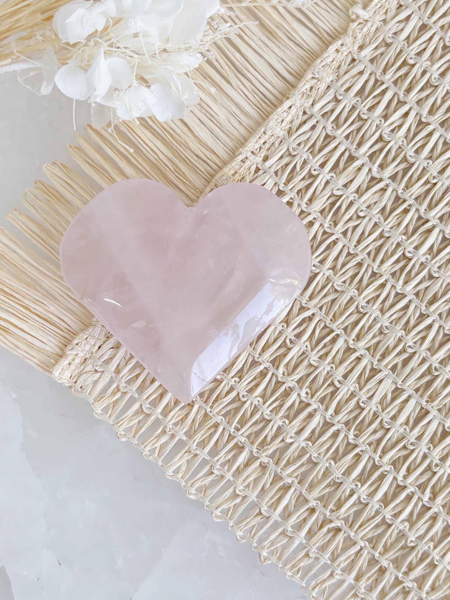 ROSE QUARTZ HEART || RQH04