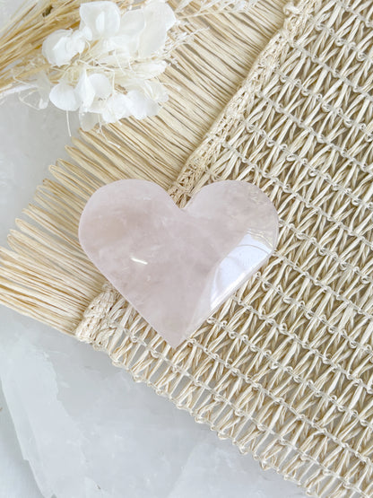 ROSE QUARTZ HEART || RQH05