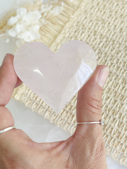 ROSE QUARTZ HEART || RQH05