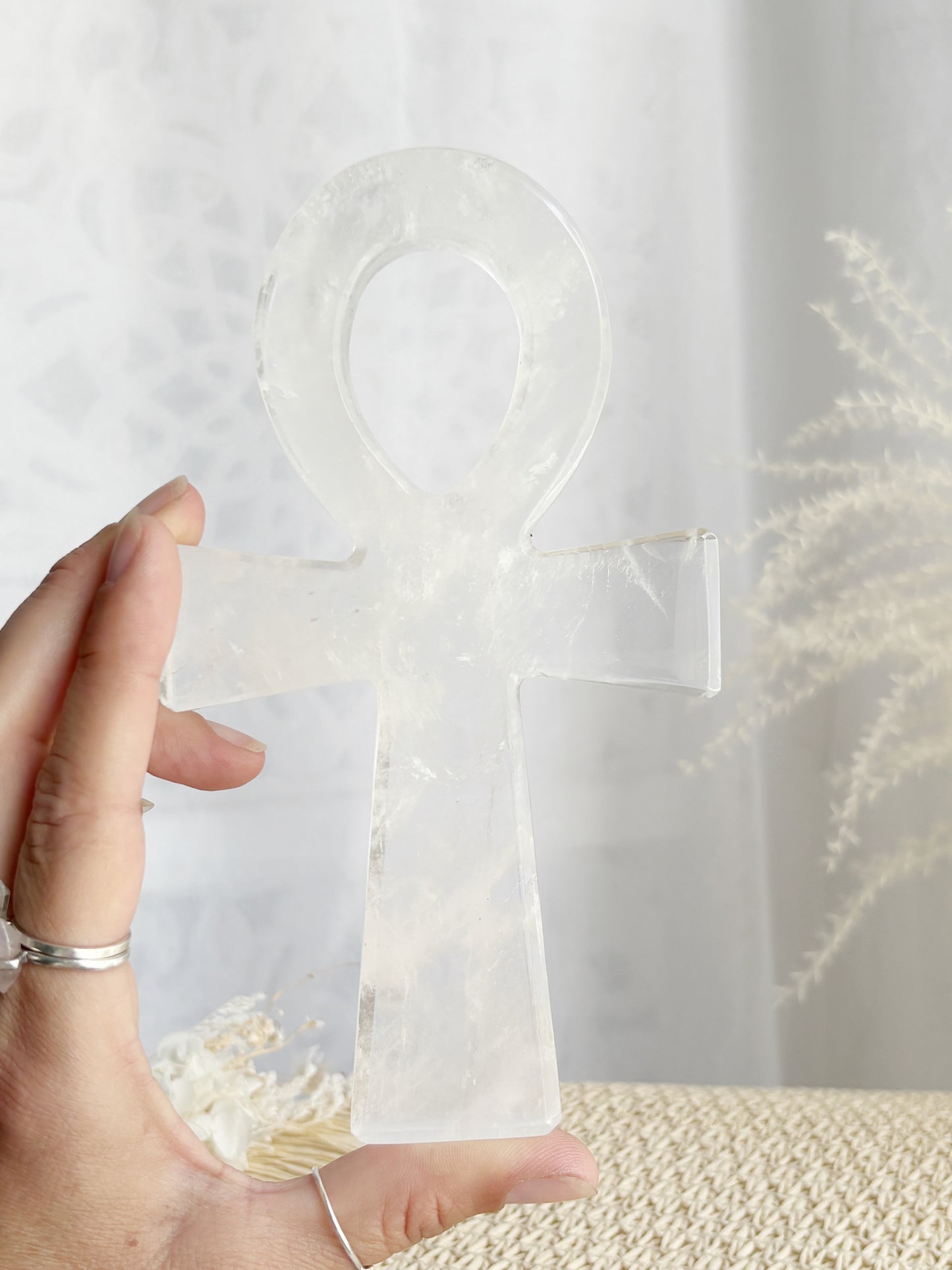 CLEAR QUARTZ ANKH || CQA01