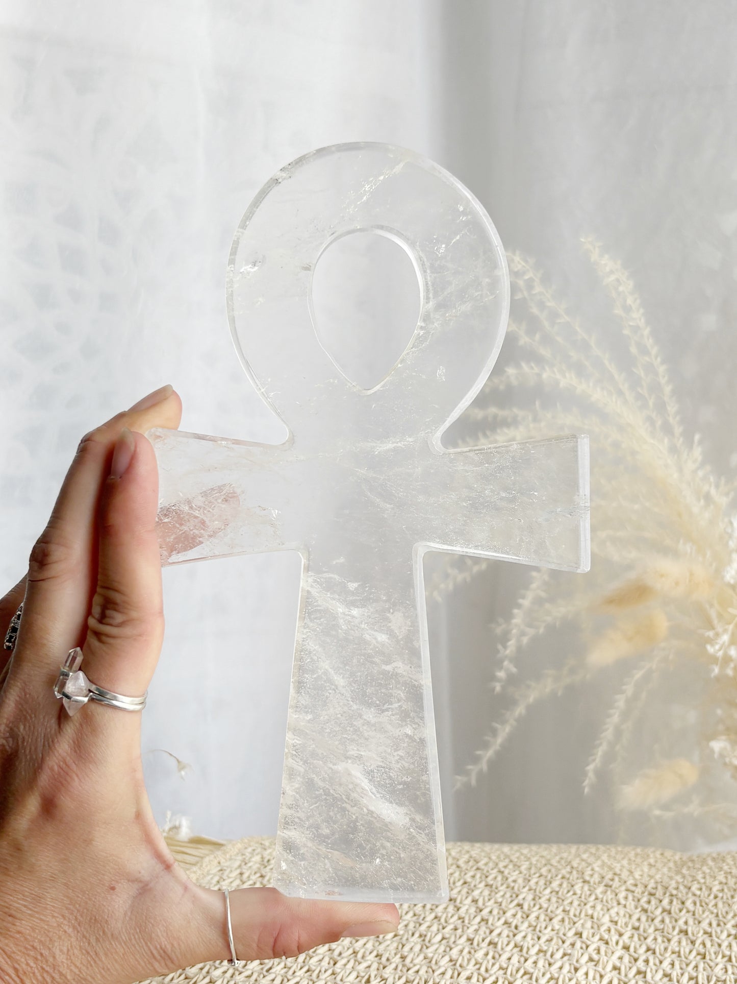 CLEAR QUARTZ ANKH || CQA02