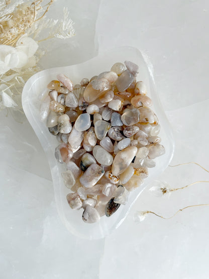 FLOWER AGATE CHIPS || 100G