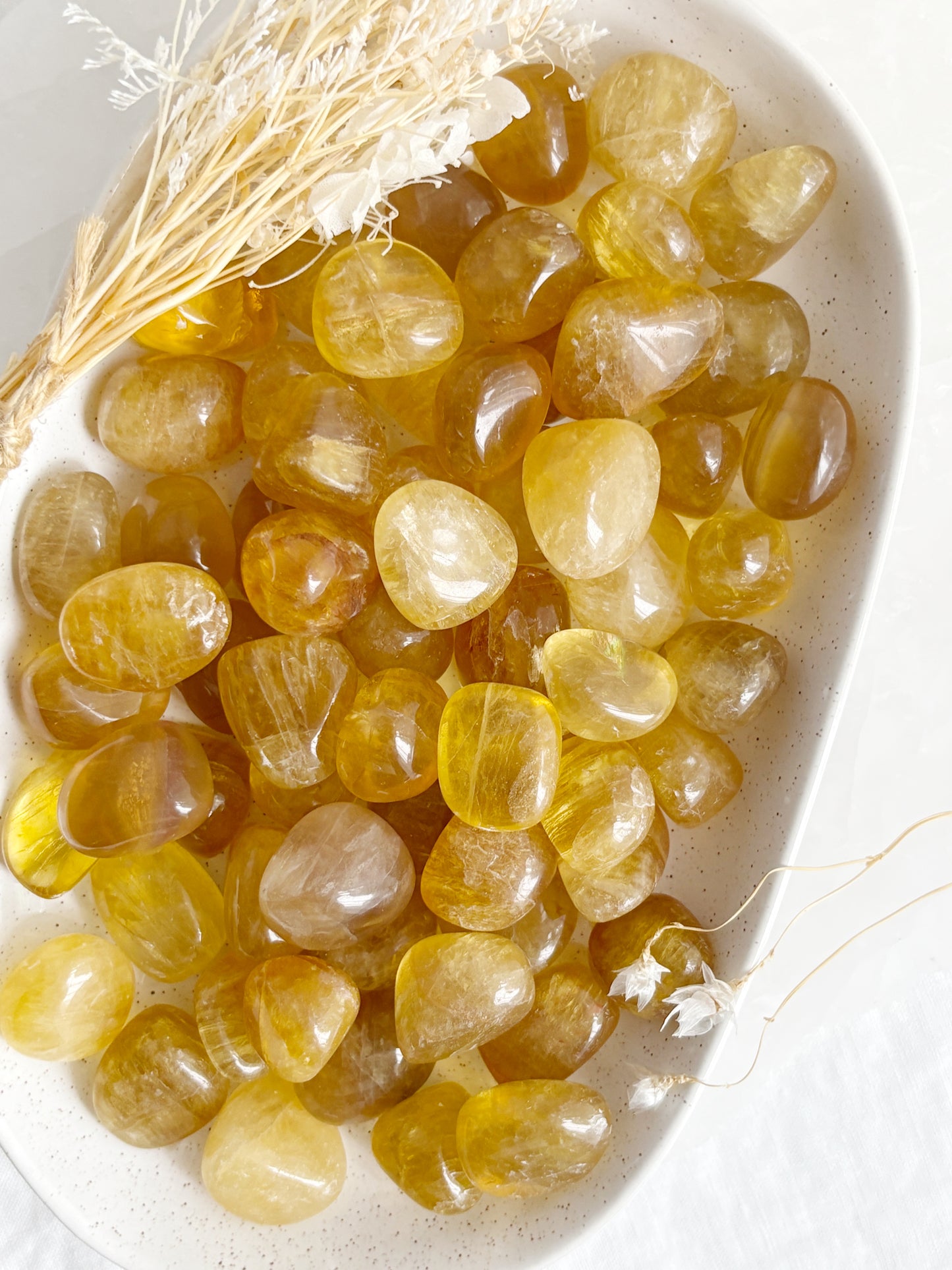 YELLOW FLUORITE TUMBLE || INTUITIVELY CHOSEN