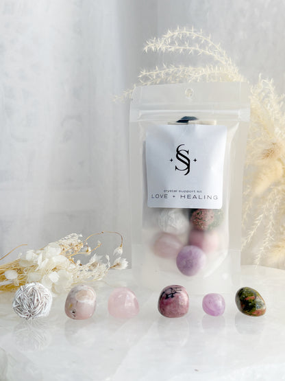 LOVE + HEALING || CRYSTAL SUPPORT KIT