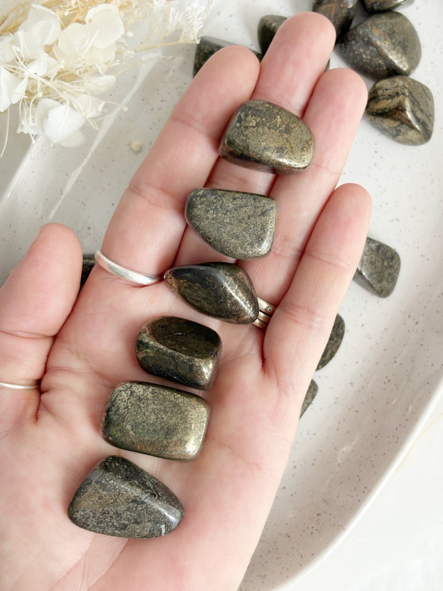 HEALERS GOLD TUMBLE || PYRITE & MAGNETITE