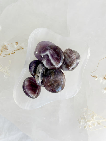 DREAM AMETHYST MINI FLAT STONE || INTUITIVELY CHOSEN