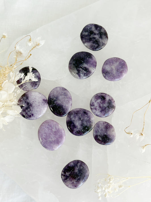 LEPIDOLITE IRREGULAR MINI FLAT STONE || INTUITIVELY CHOSEN