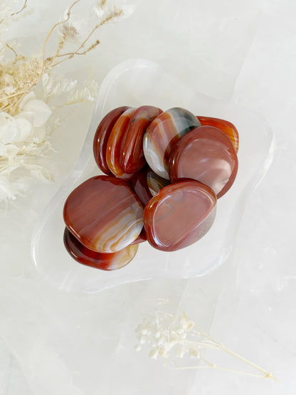 CARNELIAN MINI FLATSTONE || INTUITIVELY CHOSEN