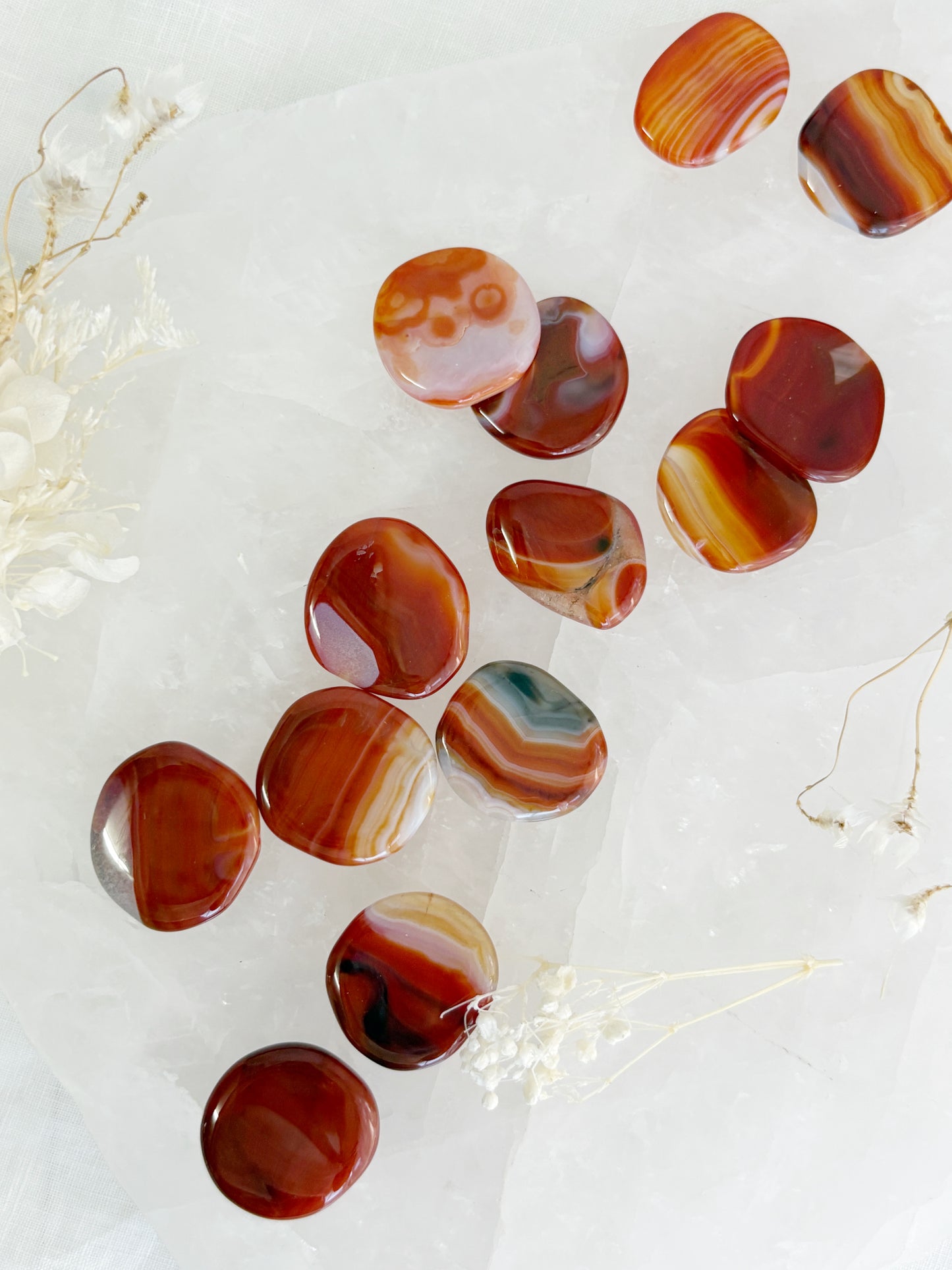 CARNELIAN MINI FLATSTONE || INTUITIVELY CHOSEN