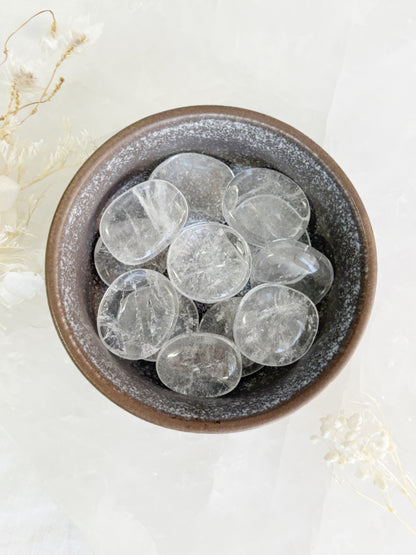 CLEAR QUARTZ MINI FLATSTONE || INTUITIVELY CHOSEN