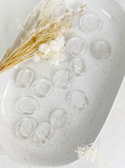 CLEAR QUARTZ MINI FLATSTONE || INTUITIVELY CHOSEN