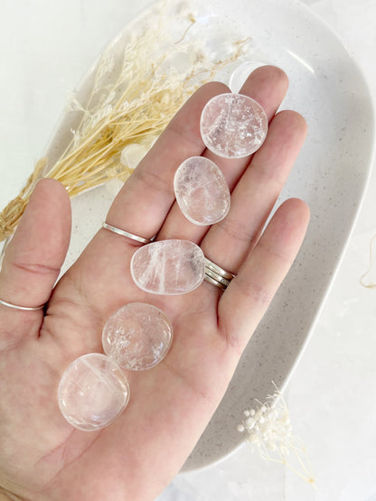 CLEAR QUARTZ MINI FLATSTONE || INTUITIVELY CHOSEN