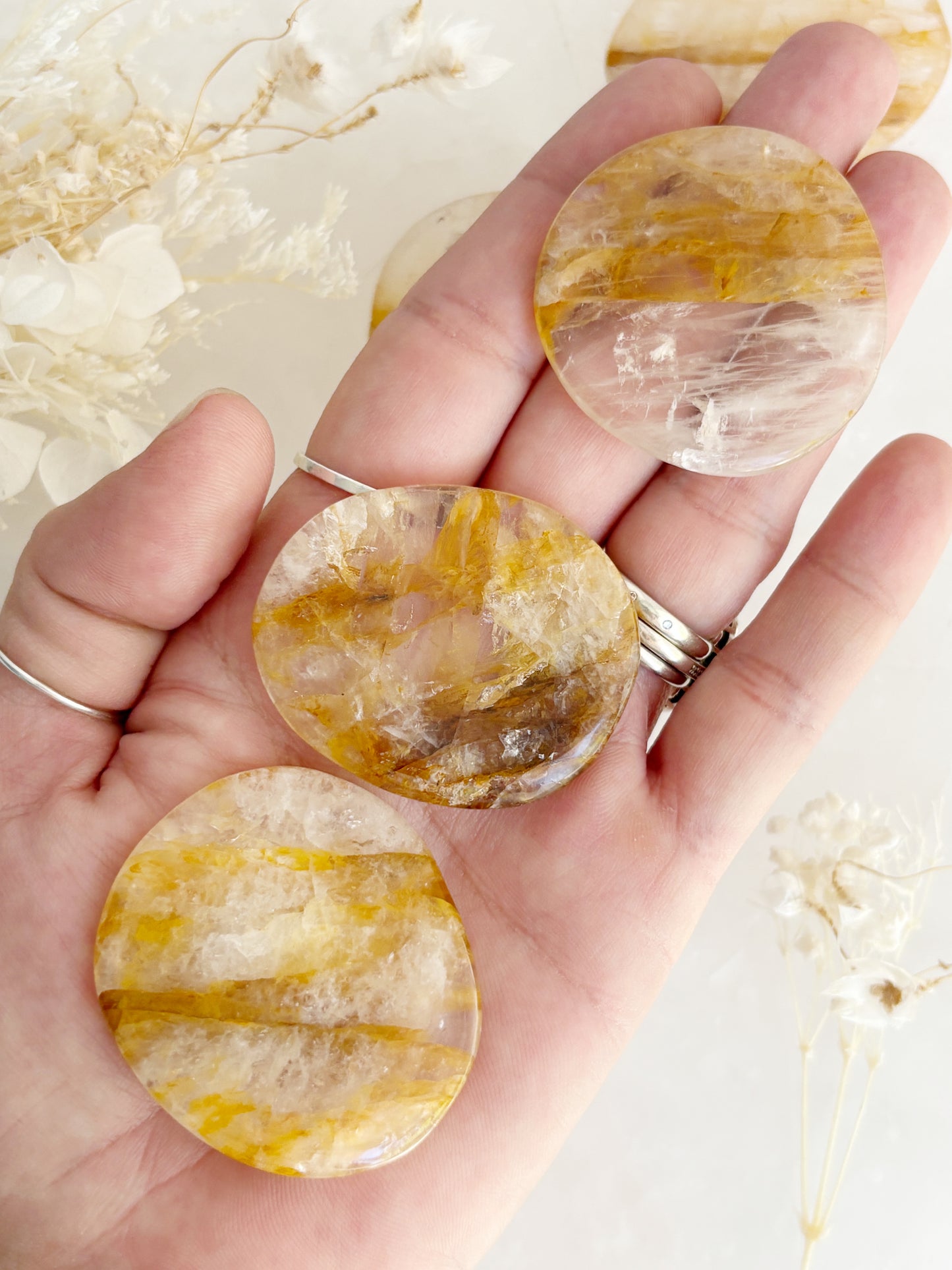 GOLDEN HEALER IRREGULAR FLAT STONE || INTUITIVELY CHOSEN