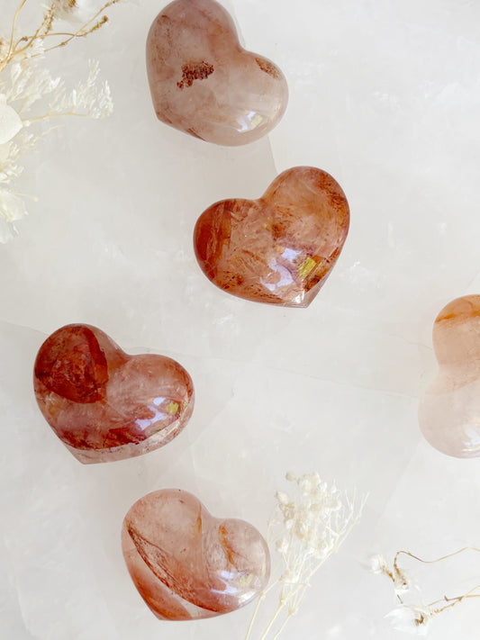 FIRE QUARTZ PUFFY HEART || INTUITIVELY CHOSEN