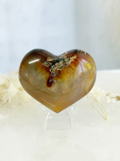 CARNELIAN PUFFY HEART || CPH03