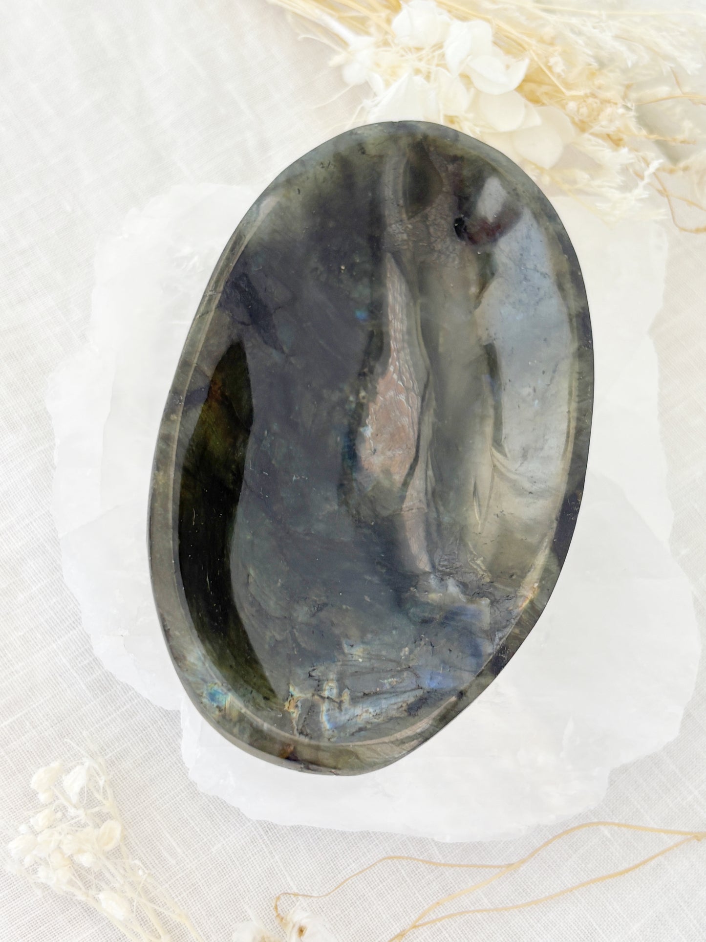 LABRADORITE TRINKET BOWL || LABB03