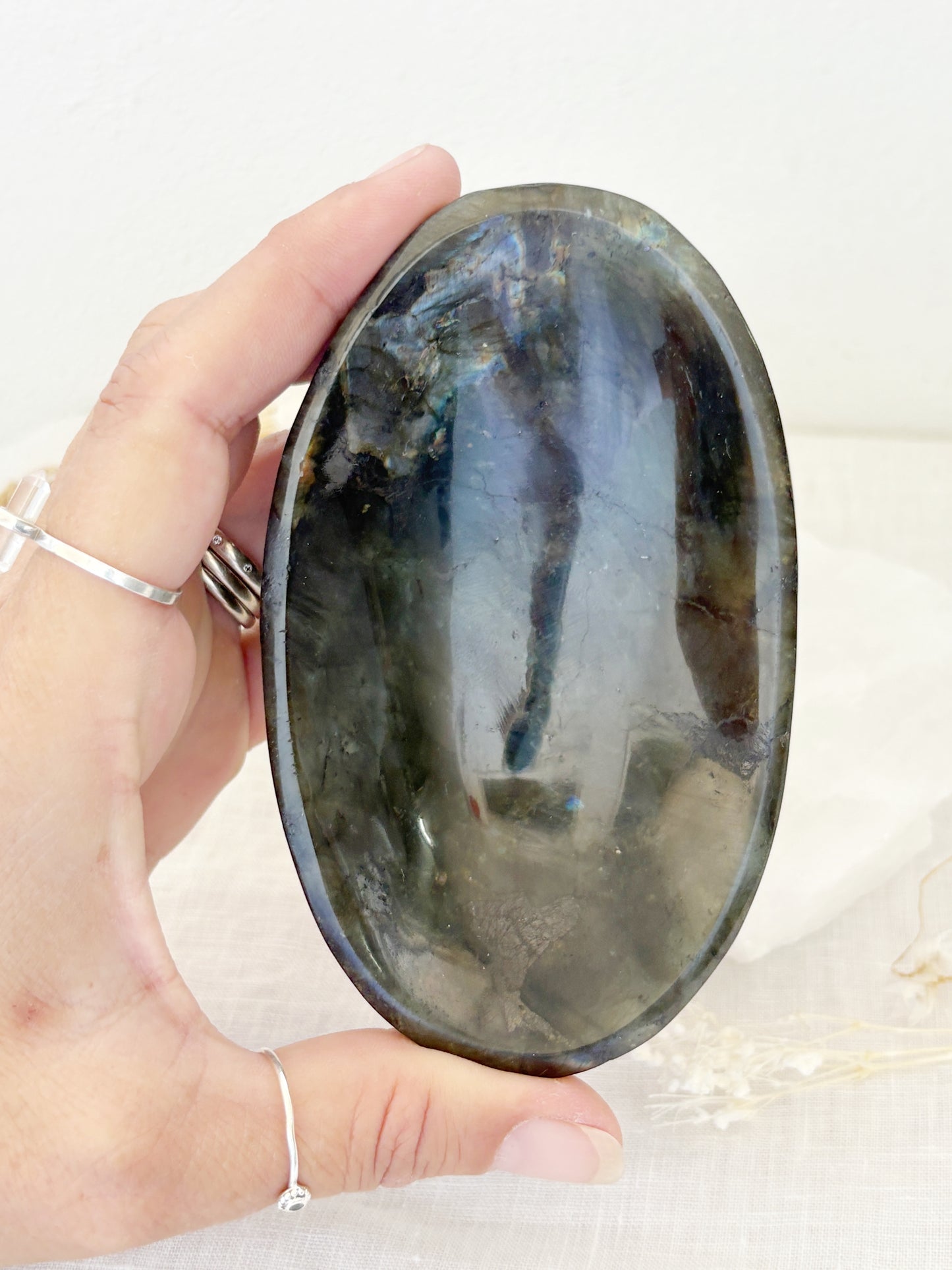 LABRADORITE TRINKET BOWL || LABB03