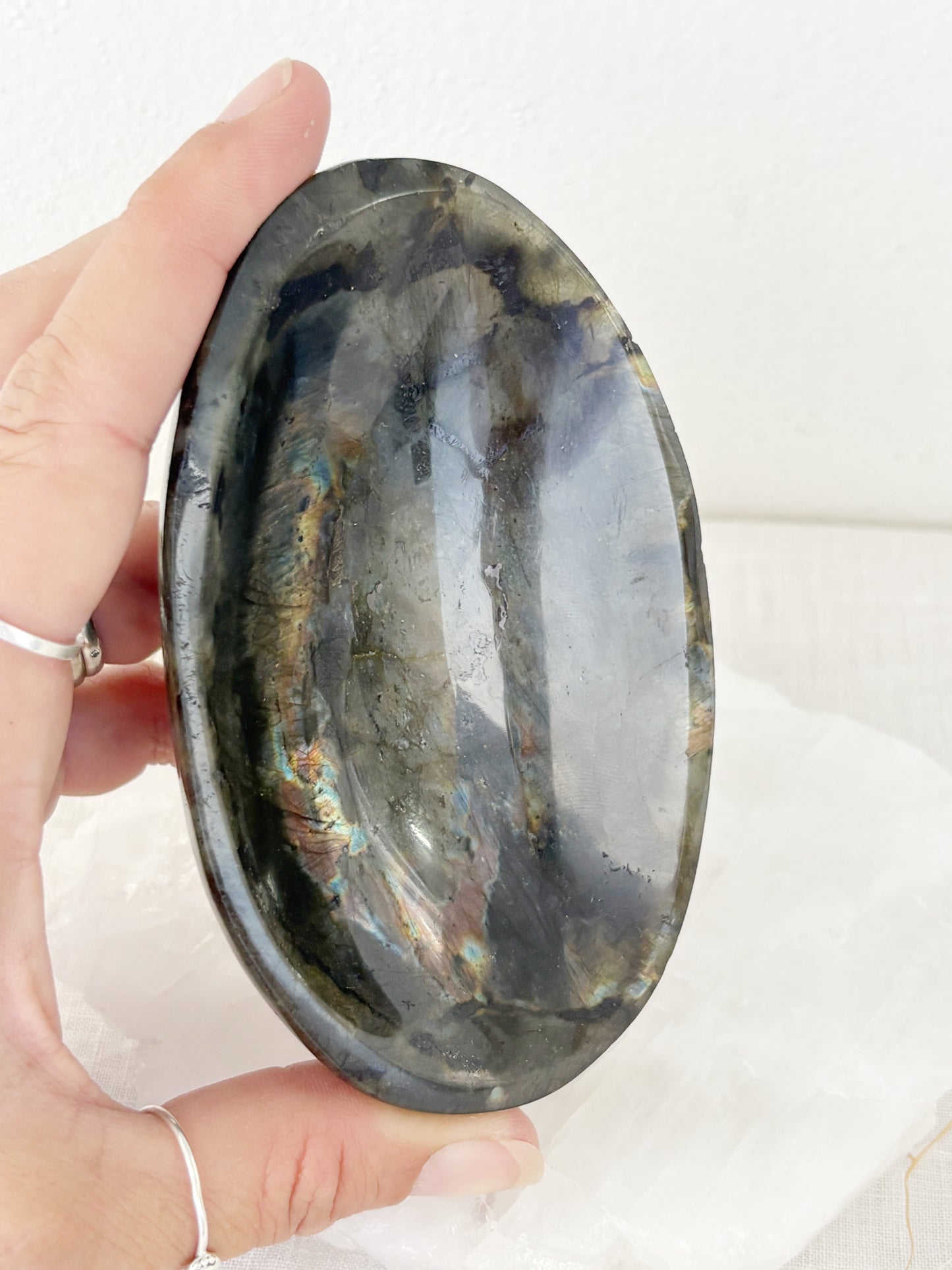 LABRADORITE TRINKET BOWL || LABB02