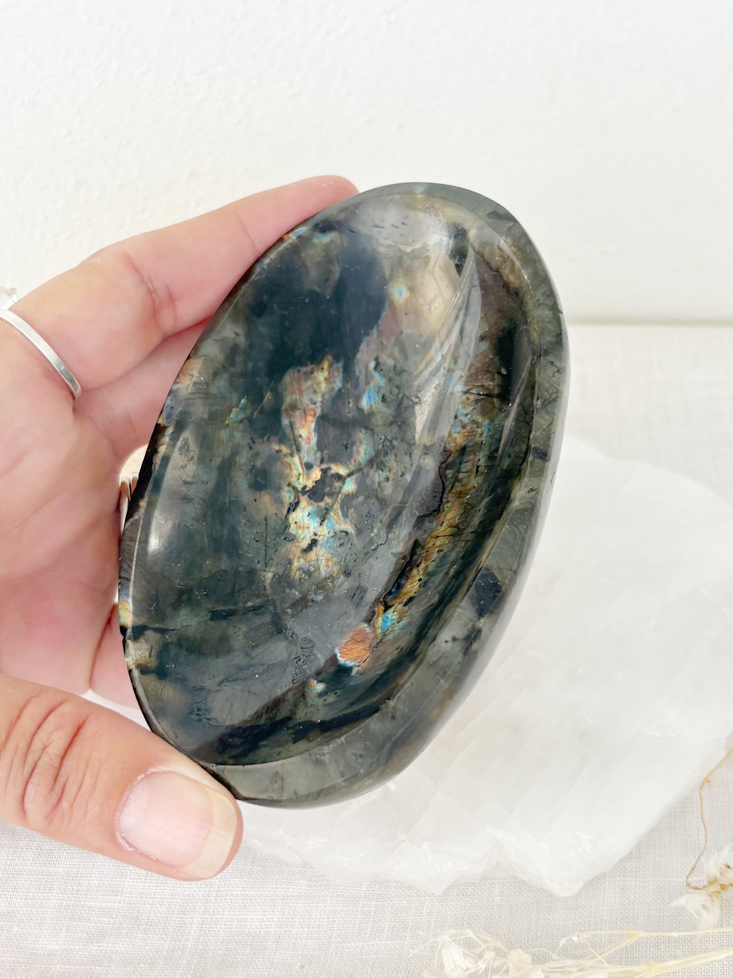 LABRADORITE TRINKET BOWL || LABB02