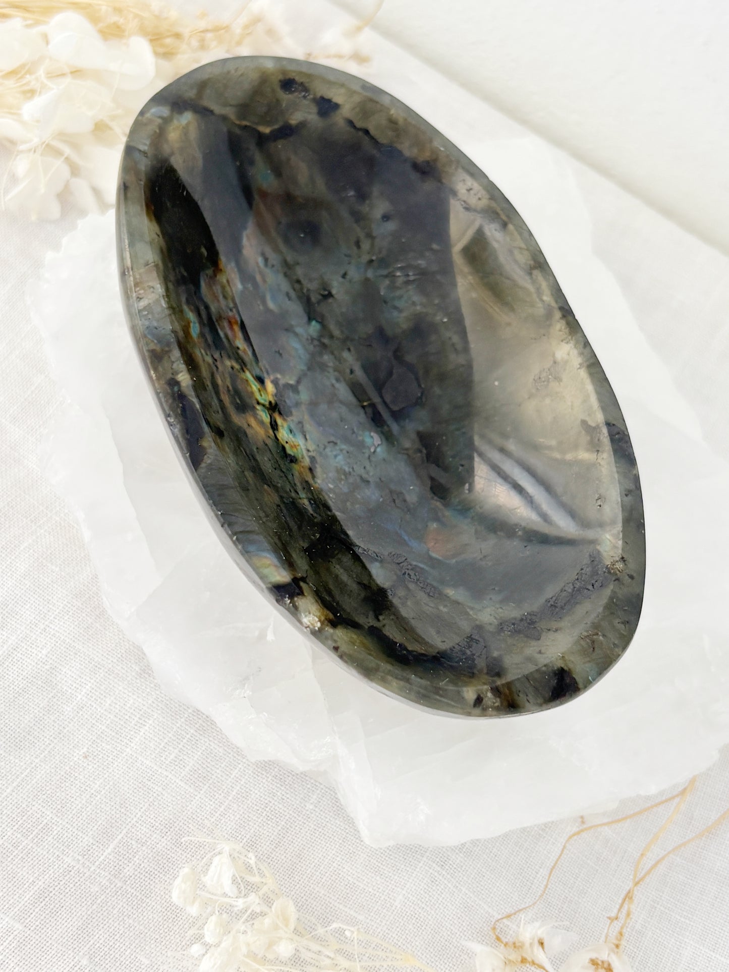 LABRADORITE TRINKET BOWL || LABB02
