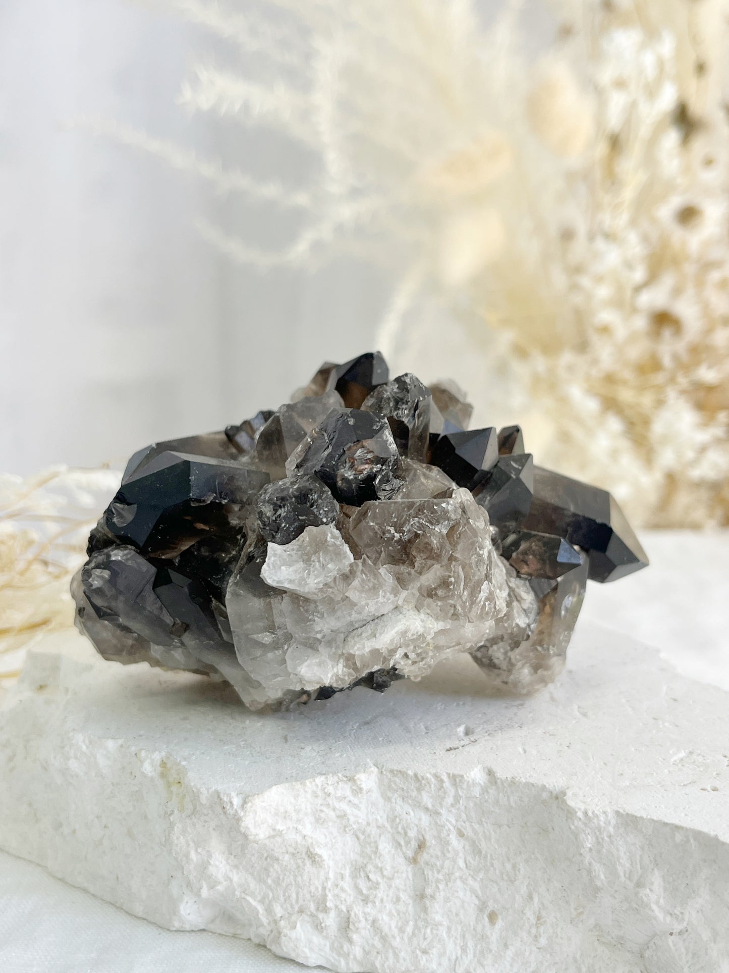 SMOKEY QUARTZ CLUSTER || 32021