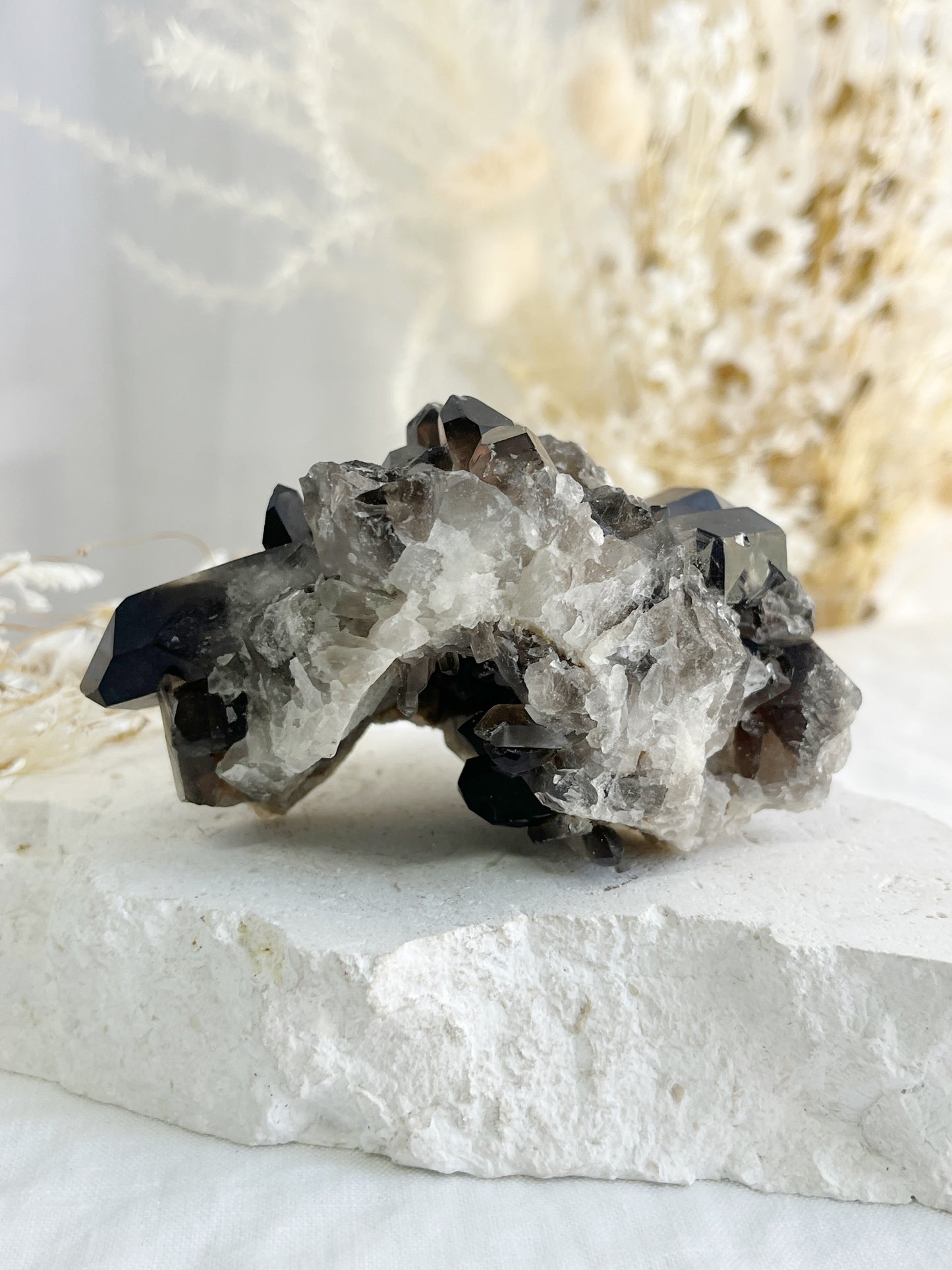 SMOKEY QUARTZ CLUSTER || 32021