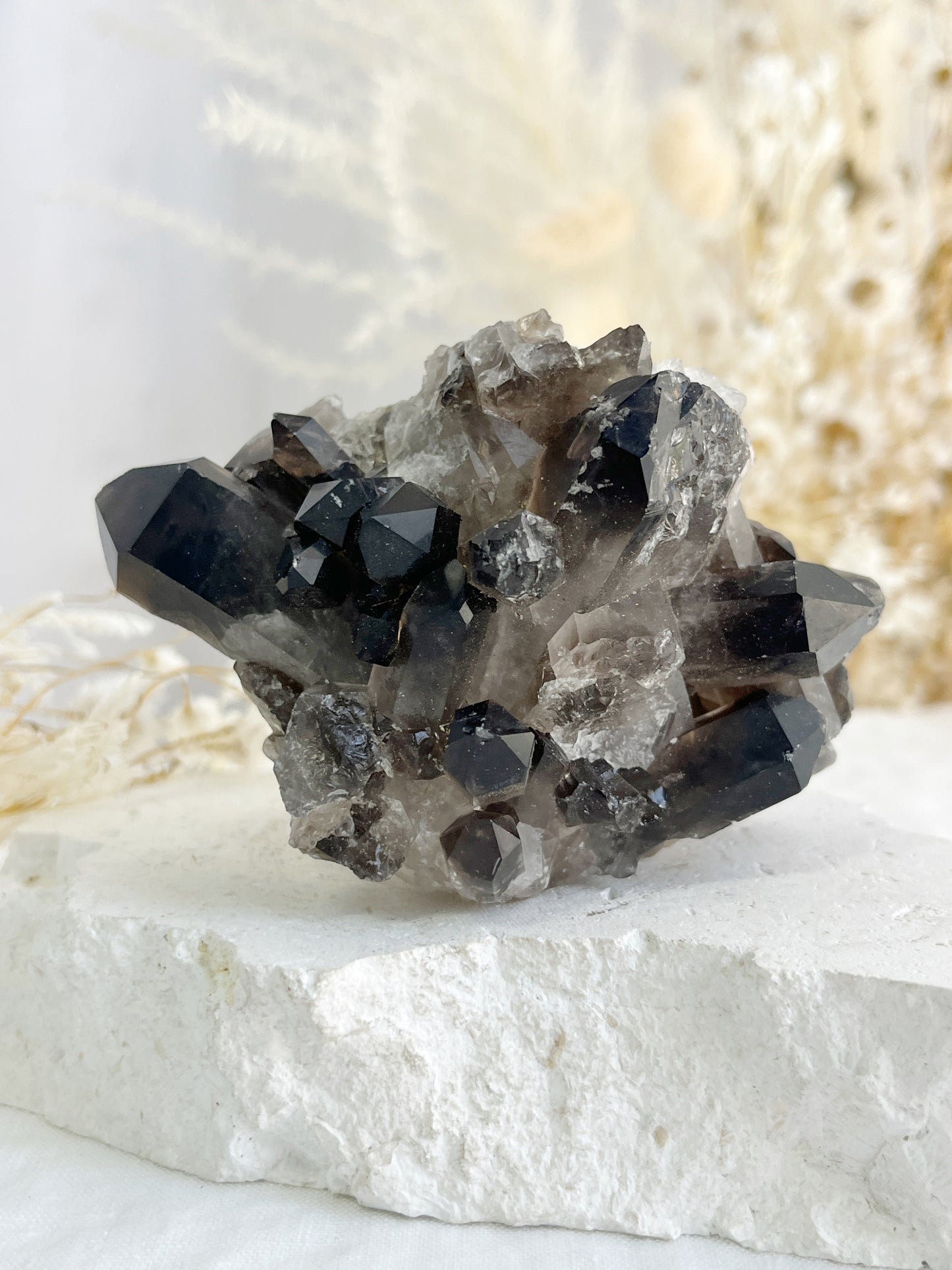 SMOKEY QUARTZ CLUSTER || 32021