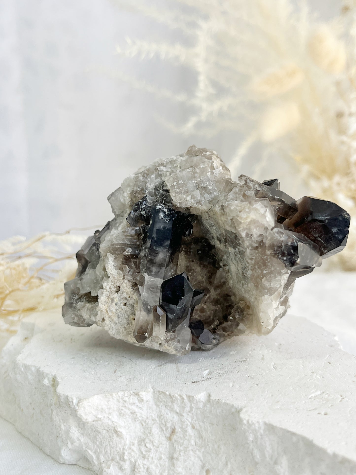 SMOKEY QUARTZ CLUSTER || 32021