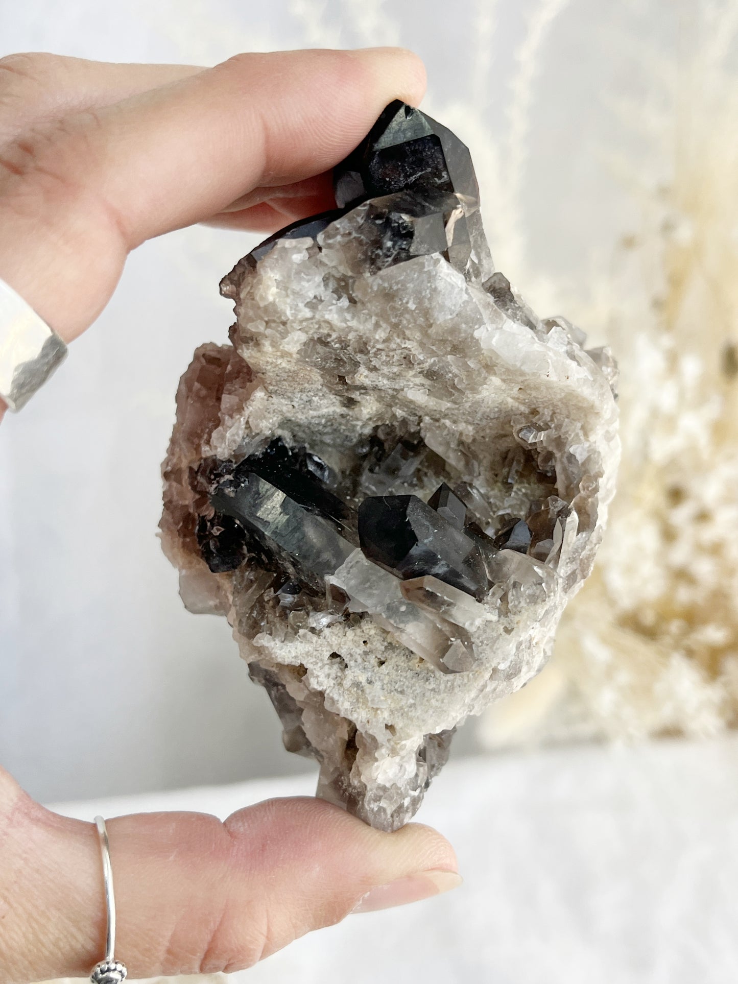 SMOKEY QUARTZ CLUSTER || 32021