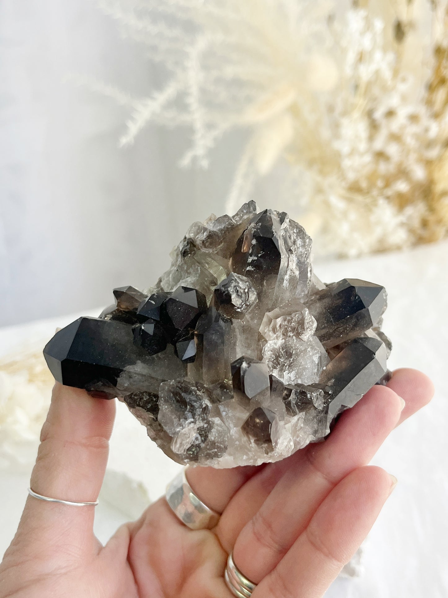 SMOKEY QUARTZ CLUSTER || 32021