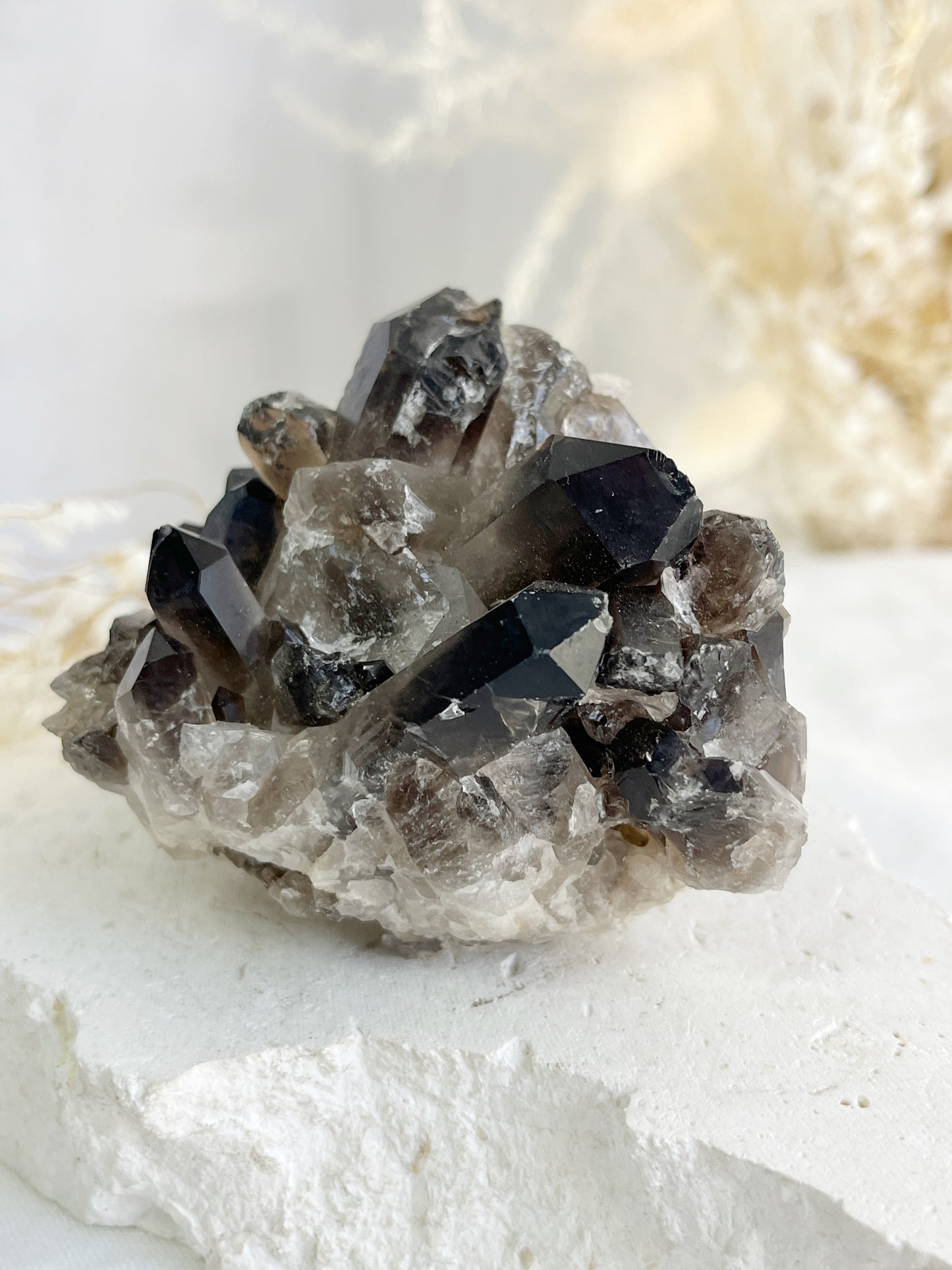 SMOKEY QUARTZ CLUSTER || 32021